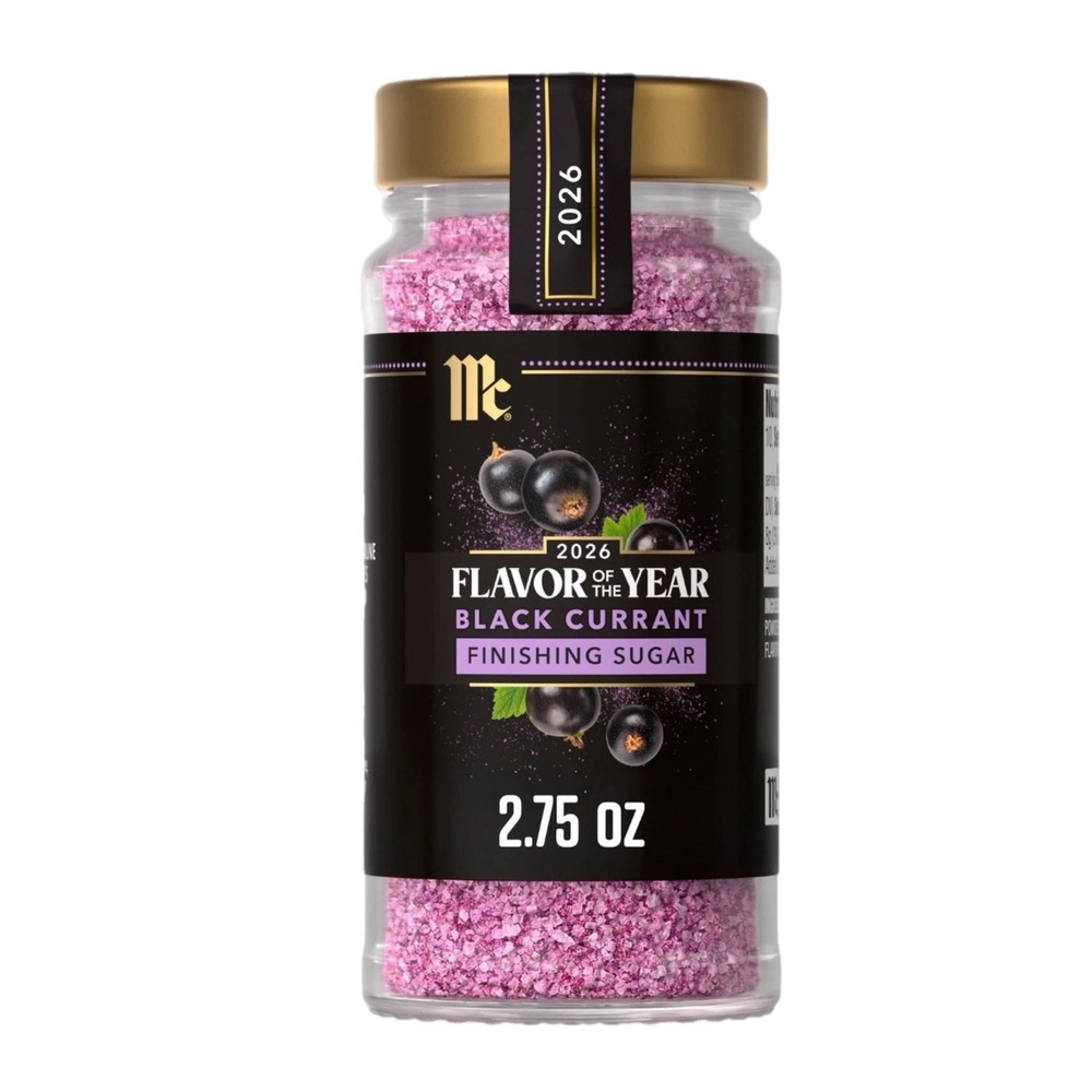 McCormick 2026 Flavor of the Year Black Currant Finishing Sugar 2.75 oz Jar NEW